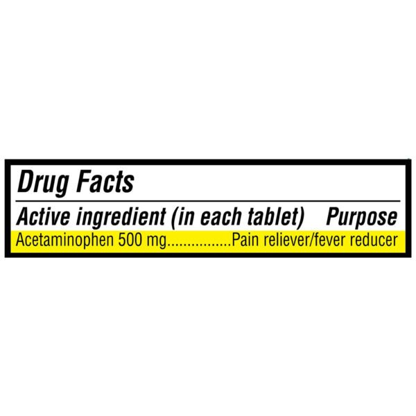 Equate Extra Strength Acetaminophen Pain Reliever Tablets - Image 3
